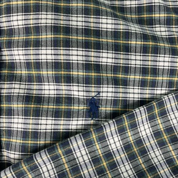 Ralph Lauren custom fit button down classic plaid print for the holidays sz L - Picture 2 of 7